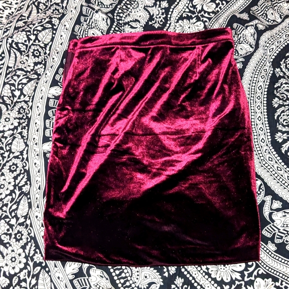 NWT Forever 21 velvet skirt - Picture 2 of 4